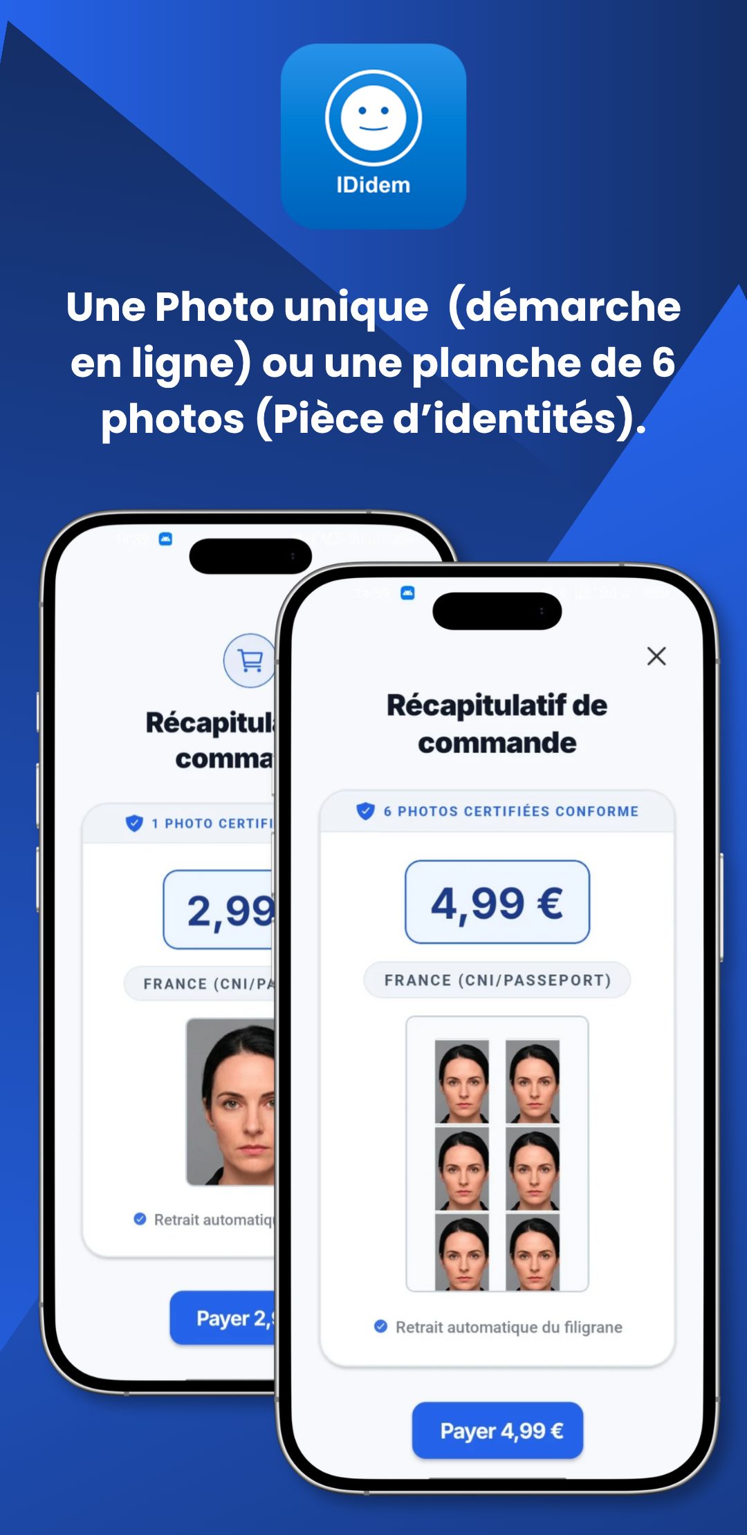 Récapitulatif de commande de planche IDidem